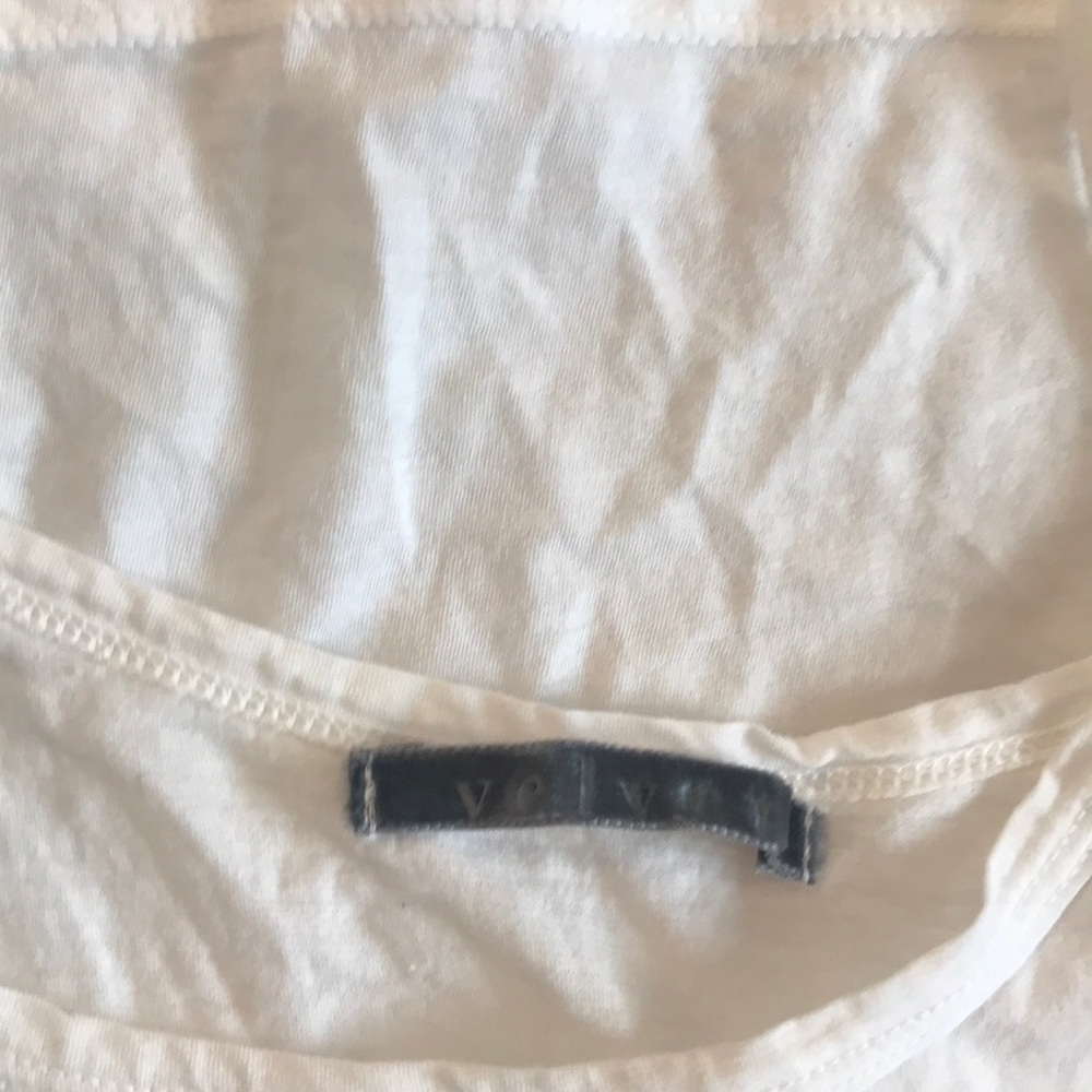 White cotton  tank by Velvet -small - Picture 2 of 3